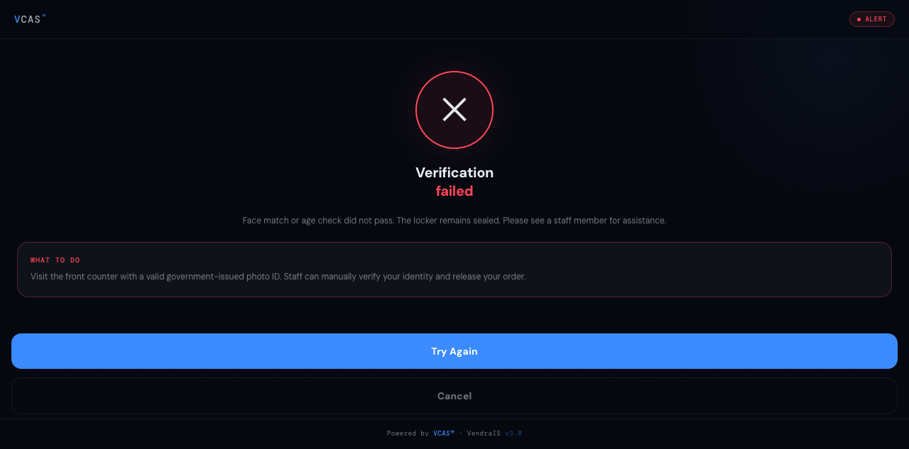 Error state handling